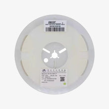 Load image into Gallery viewer, 10K Ohm 1/10W Resistor Reel - 0603 SMD Package 5% Tolerance (5000 Resistors)