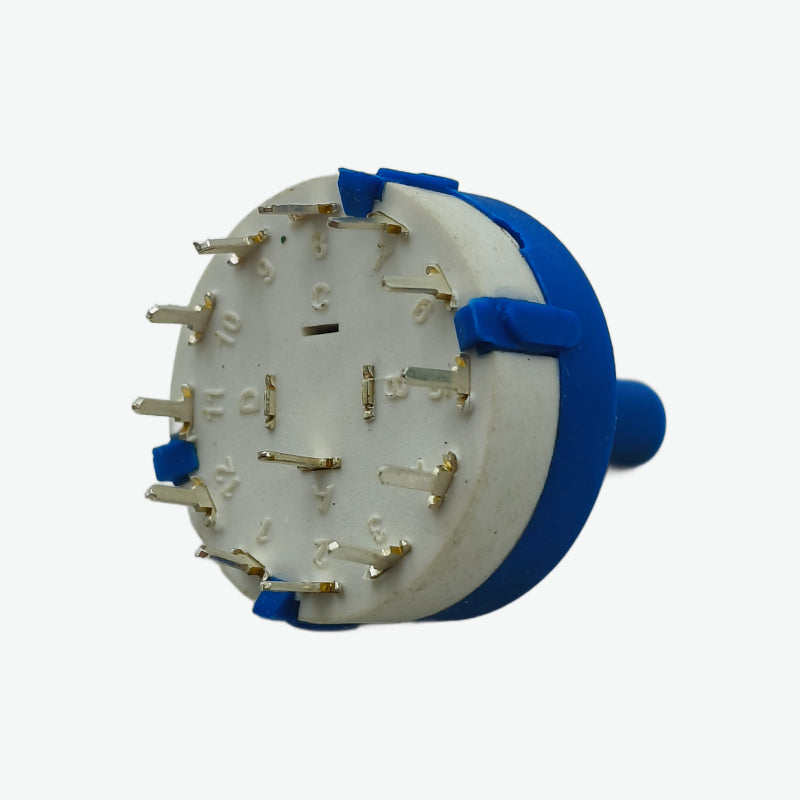 1 Pole 12 Way 26mm Rotary Switch 5A 250V AC
