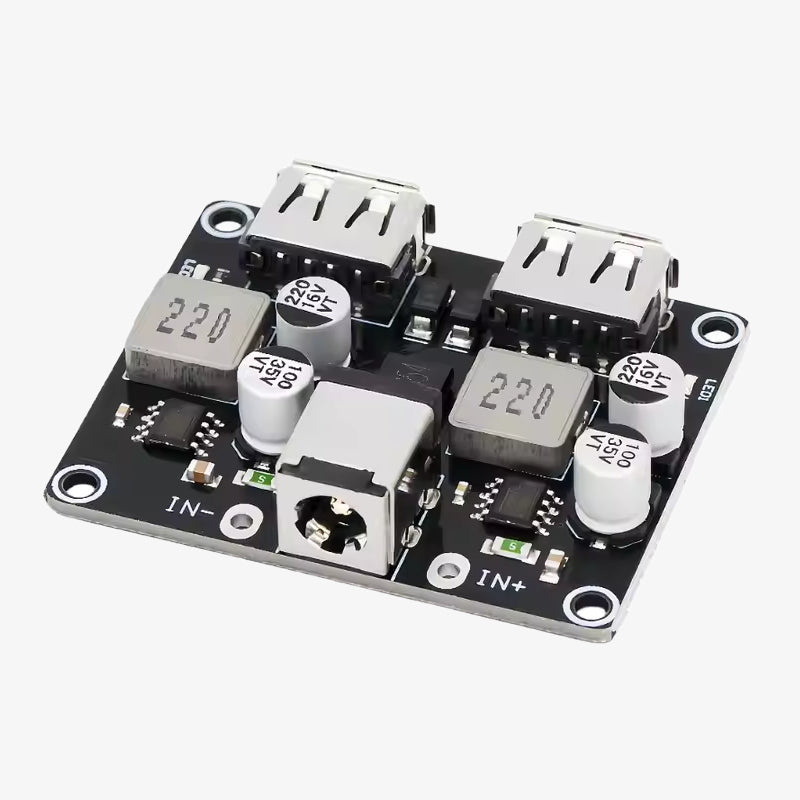 2-Channel USB QC3.0 QC2.0 DC-DC Buck Converter Charging Step-Down Module