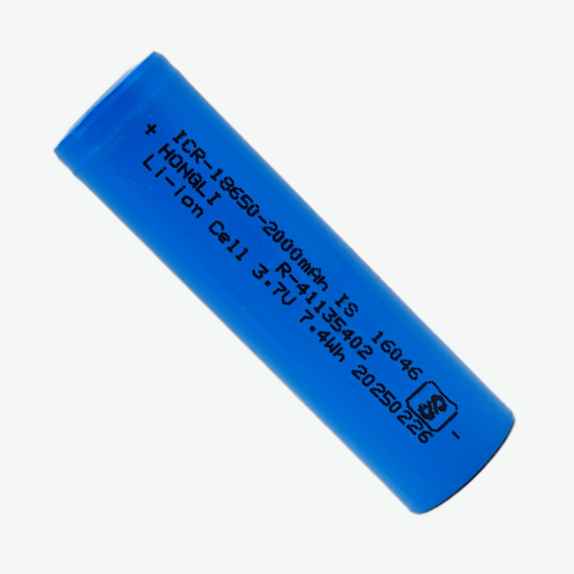 18650 Li-ion Rechargeable Battery (2000 mAh)