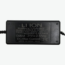 Load image into Gallery viewer, 21V 2.5A Lithium-Ion Battery Charger for 5S NMC Battery Pack