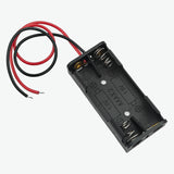 2xAAA Battery Holder with Wires - Plastic Case for 3V Power Supply