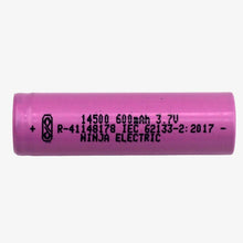 Load image into Gallery viewer, 3.7V 600mAh 14500 Li-ion Rechargeable Battery Cell