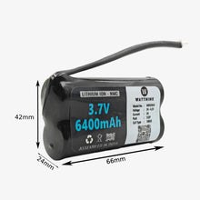 Load image into Gallery viewer, 3.7V 6400mAh Rechargeable Lithium Battery Pack