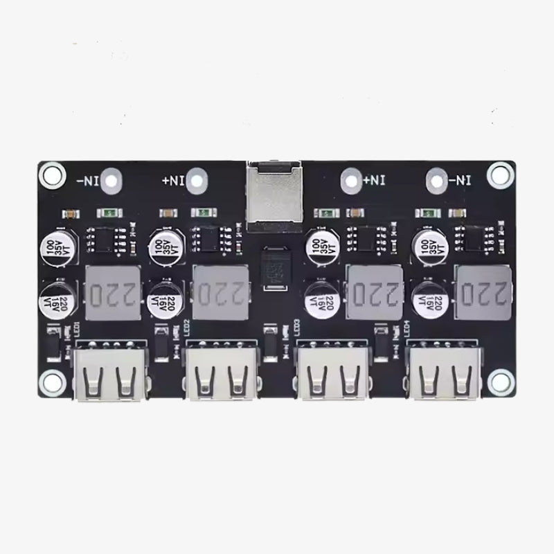 4 CHANNEL USB QC3.0 QC2.0 DC-DC Buck Converter Charging Step Down Module