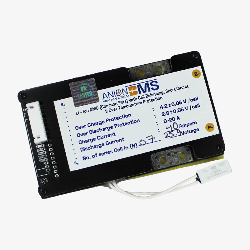 7S 25.9V 40A BMS
