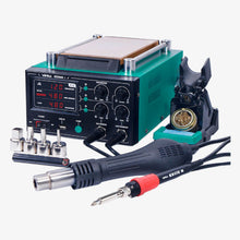 Load image into Gallery viewer, YIHUA 853AAA-I Basic Version 3 in 1 Digital SMD Rework Soldering Station with Hot Air Gun