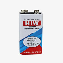 Load image into Gallery viewer, 9V Battery (Hi-Waote)