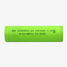 Load image into Gallery viewer, BAK 18650 Li-ion 2900mAh Battery