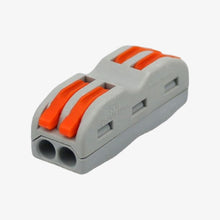 Load image into Gallery viewer, CH-812 0.08–2.5mm² SPL-2 Pole Wire Connector with Spring Lock Lever for 2-Wire Line Connection