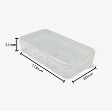 Load image into Gallery viewer, Plastic 6 Partition Rectangular Multi-Purpose Storage Box With Lid