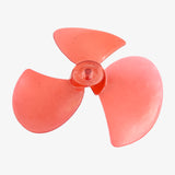 DC Motor Fan Blade 3-Wing Fan For Toy Motor Round Curved Blade - 5.4 Inches