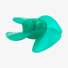 Load image into Gallery viewer, DC Motor Fan Blade 4-Wing Fan For Toy Motor Round Curved Blade - 3.6 Inches