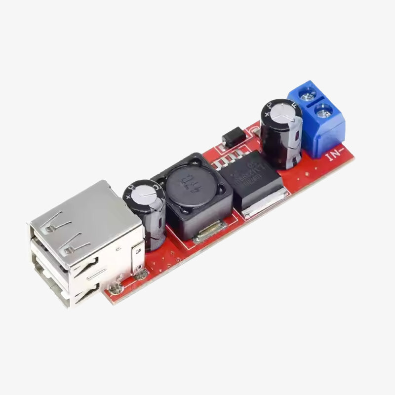LM2596 Dual USB Output 9V / 12V / 24V / 36V Car Charger Switch 5V DC-DC Power Supply Module 3A Buck Regulator