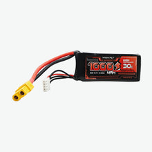 Load image into Gallery viewer, 11.1V 1000mAh 3S 30C Lithium-Polymer Rechargeable Battery