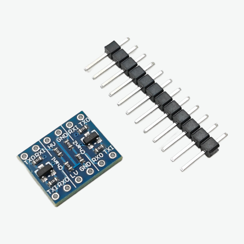 DAOKAI 10PCS I2C Logic Level Converter - 4-Channel Bi-Directional 3.3V-5V Shifter Module With Dupont Cables