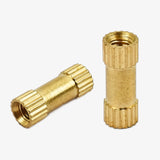 M3x12x4.2mm Brass Heat Set Threaded Round Insert Nut - 10 Pcs.