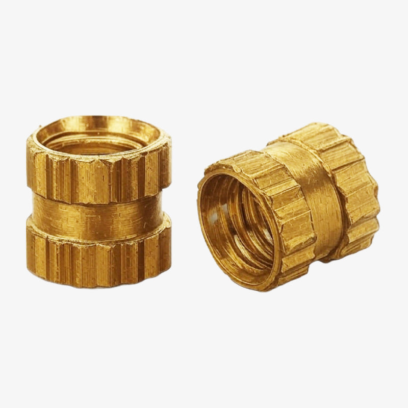 M3 x 4mm Brass Heat Set Threaded Round Insert Nut - 10 Pcs.