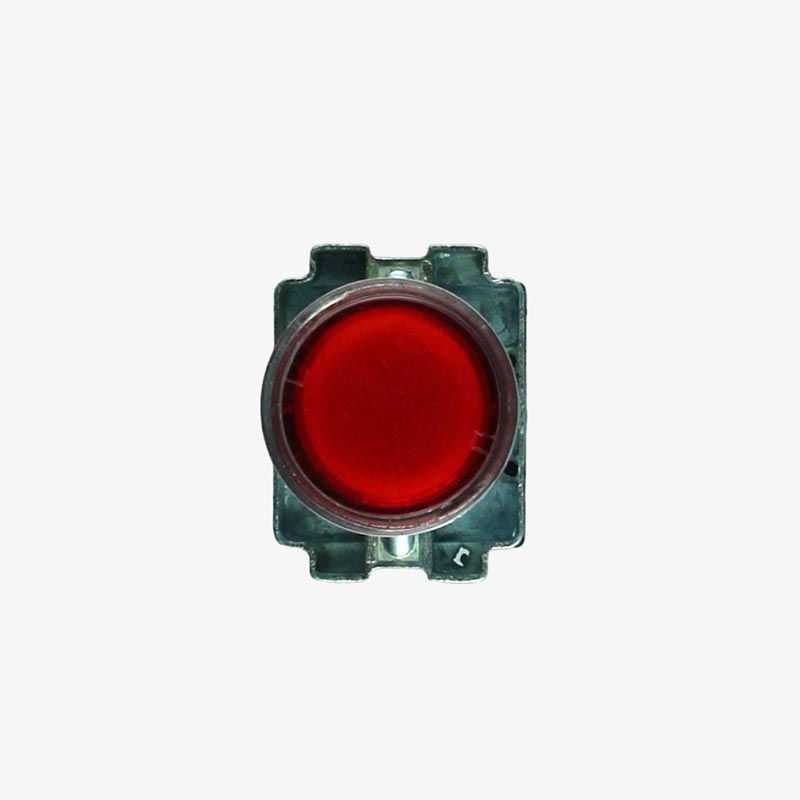 PUSH BUTTON WITH INDICATOR RED