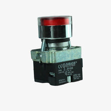 Load image into Gallery viewer, PUSH BUTTON WITH INDICATOR RED