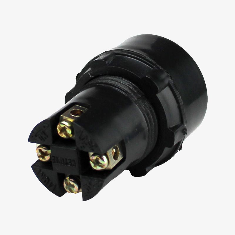 Flat AHF 5A Electric Push Button Switch - Red