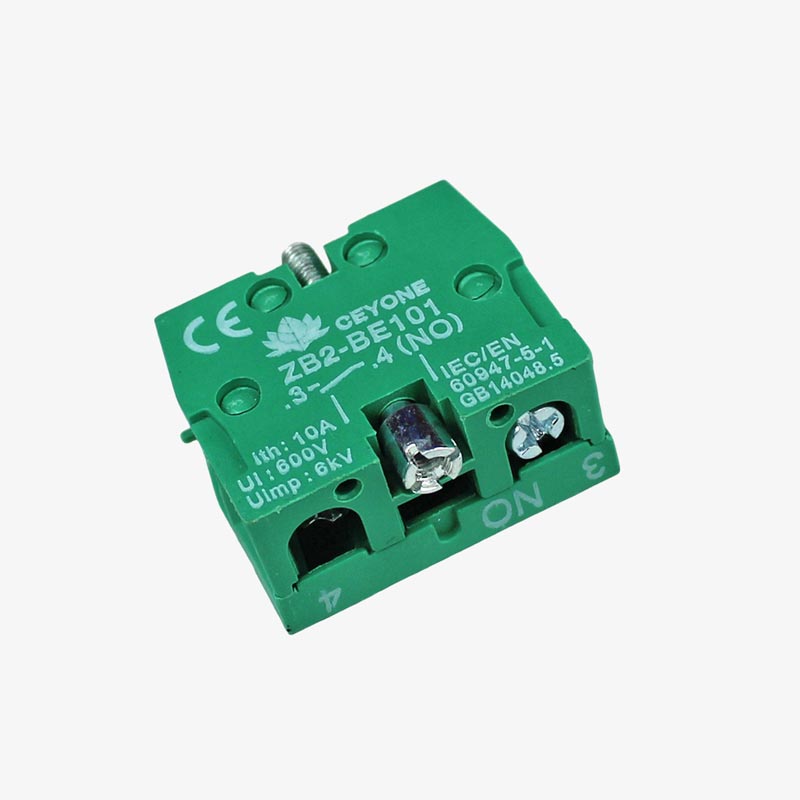 Push Contact Element 22.5mm GREEN