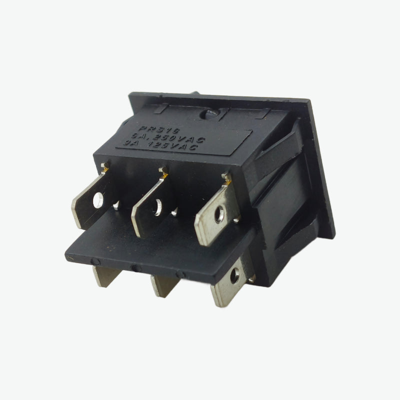 6-Pin DPDT Miniature Rocker Switch - 16A 250V AC