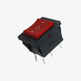 6 Pin DPDT Rocker Switch - 6A 250V AC