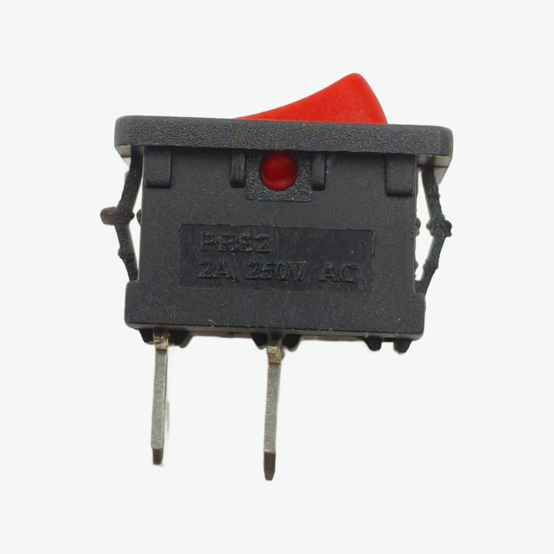 2 Pin SPST ON-OFF Mini Rocker Switch - 2A 250V with Arrow Indicator
