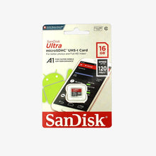 Load image into Gallery viewer, Sandisk Ultra 16GB Micro SD Card