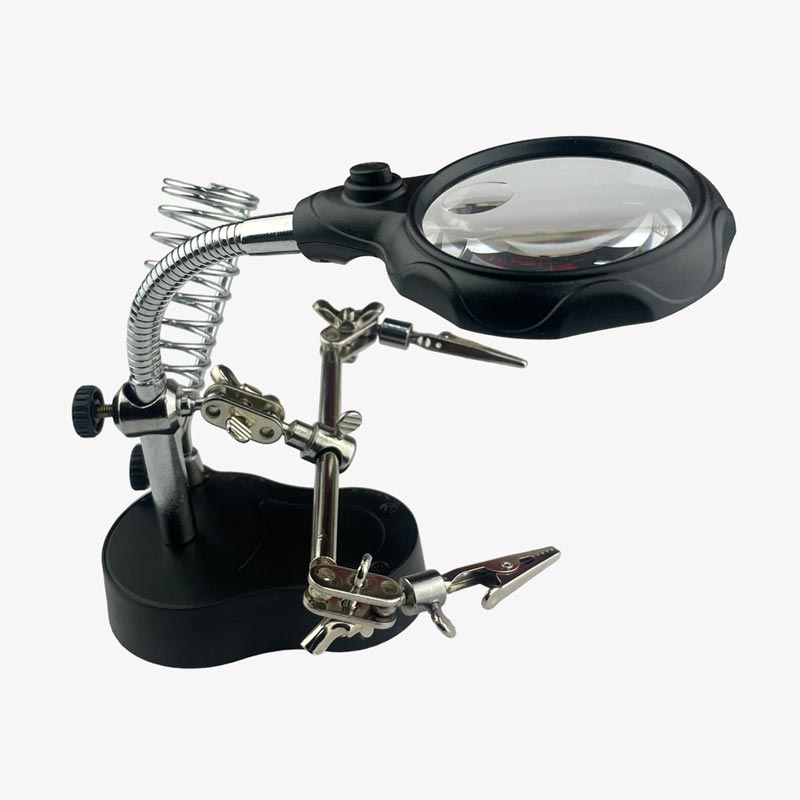 Magnifier - Helping Hand with Soldering Stand –