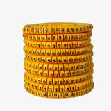 Cable Marker 1.5 sq mm PVC Ferrules Numbers 0-9 (each 100) - Self Locking