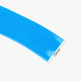 75mm PVC Heat Shrink Sleeve for Lithium Battery Pack - 1 Meter (Blue)