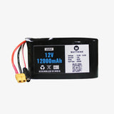 WATTNINE® 12.8V 12Ah Lithium Iron Phosphate (LiFePo4) Battery Pack with Warranty