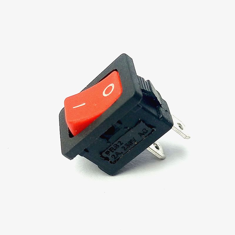 2-Pin SPST ON-OFF Mini Rocker Switch - 2A 250V
