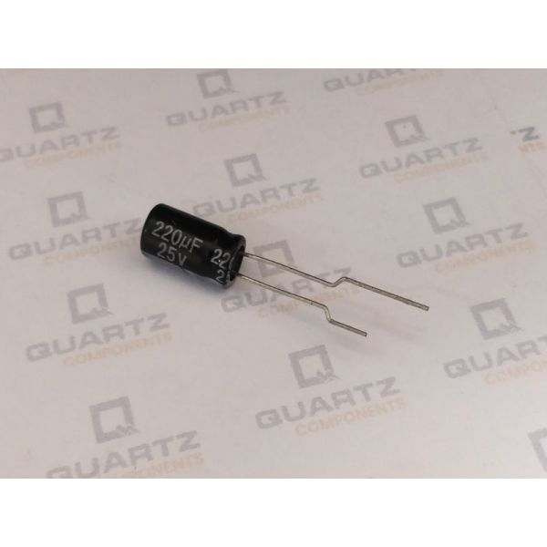 220uF 25V Electrolytic Capacitor