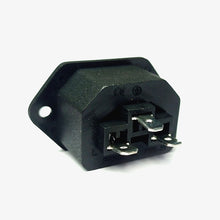 Load image into Gallery viewer, 3-Pin Female Panel Mount AC Power Supply Socket