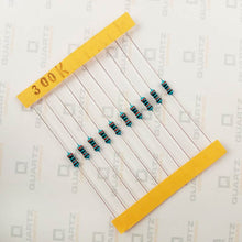 Load image into Gallery viewer, 300K ohm, 1/4 Watt Resistor with 1% tolerance (Pack of 10)