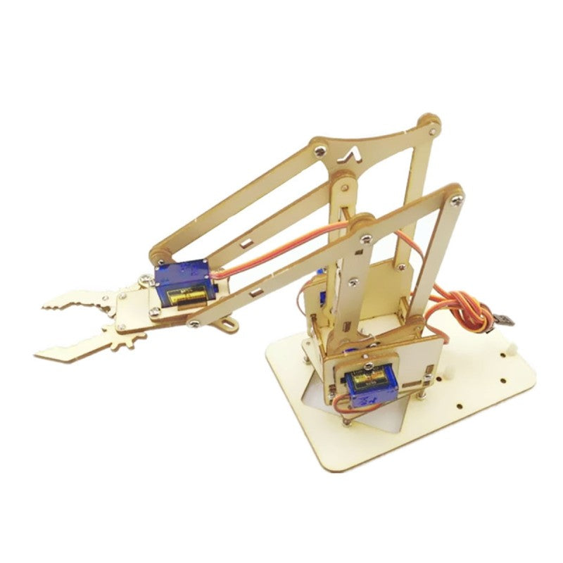 4 DOF Acrylic Robotic DIY Arm Kit (Without Servo)