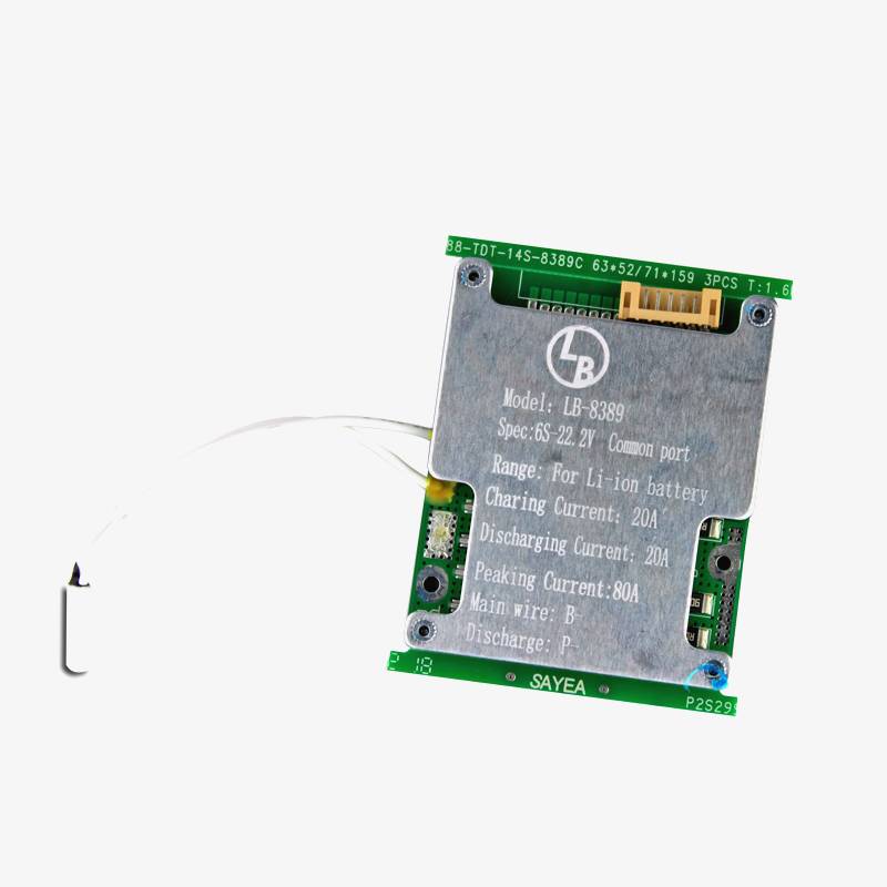 6S 20A 22.2V NMC BMS 18650 Lithium battery protection and charger BMS Module