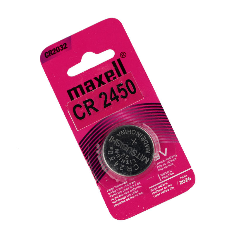 Maxell CR2450 Lithium Battery 3V Coin Cell - Main Image
