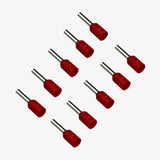 1 sqmm Insulated Terminal Ferrule End Lug (Pack of 10) Crimp Wire Lugs/End Sealing Lugs/Crimp Connectors/Tubular Lugs