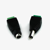 1 Pair Male + Female CCTV Cameras 2.1mm x 5.5mm DC Plug
