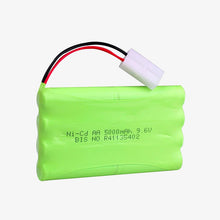 Load image into Gallery viewer, Ni-Cd AA 5000mAh 9.6v Cell Battery Pack