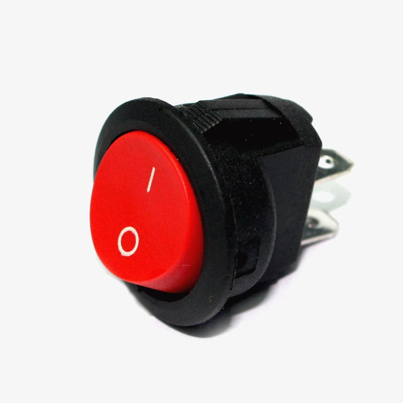 On-Off Round Rocker Switch - 6A 250V