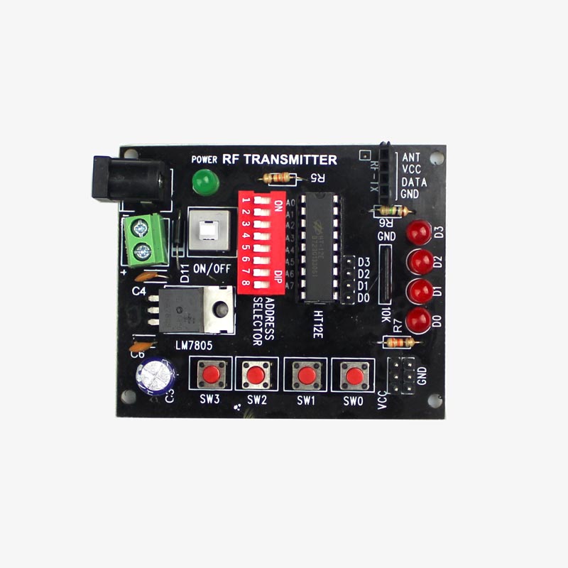 RF Transmitter And Receiver Module With Encoder And Decoder IC For 433 ...