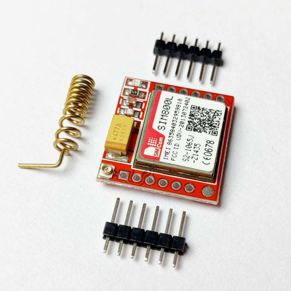 5 Stück SIM800L GSM/GPRS Modul Mit Antenne – Quadband, 3,7–4,2 V, Für Arduino, IoT-Projekte