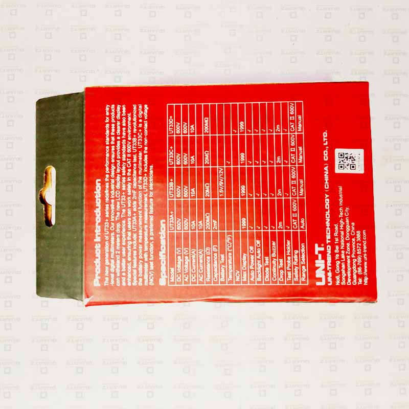 UNI-T UT33D Digital Palm Size Multimeter