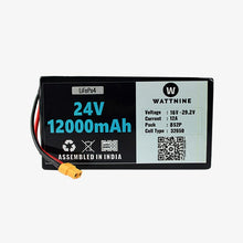 Load image into Gallery viewer, 25.6V 12Ah Lithium LFP Battery Pack