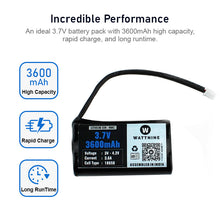 Load image into Gallery viewer, 3.7V 3600mah Lithium Battery